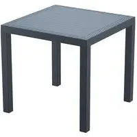 Ottawa Resin Outdoor Dining Table - Dark Grey