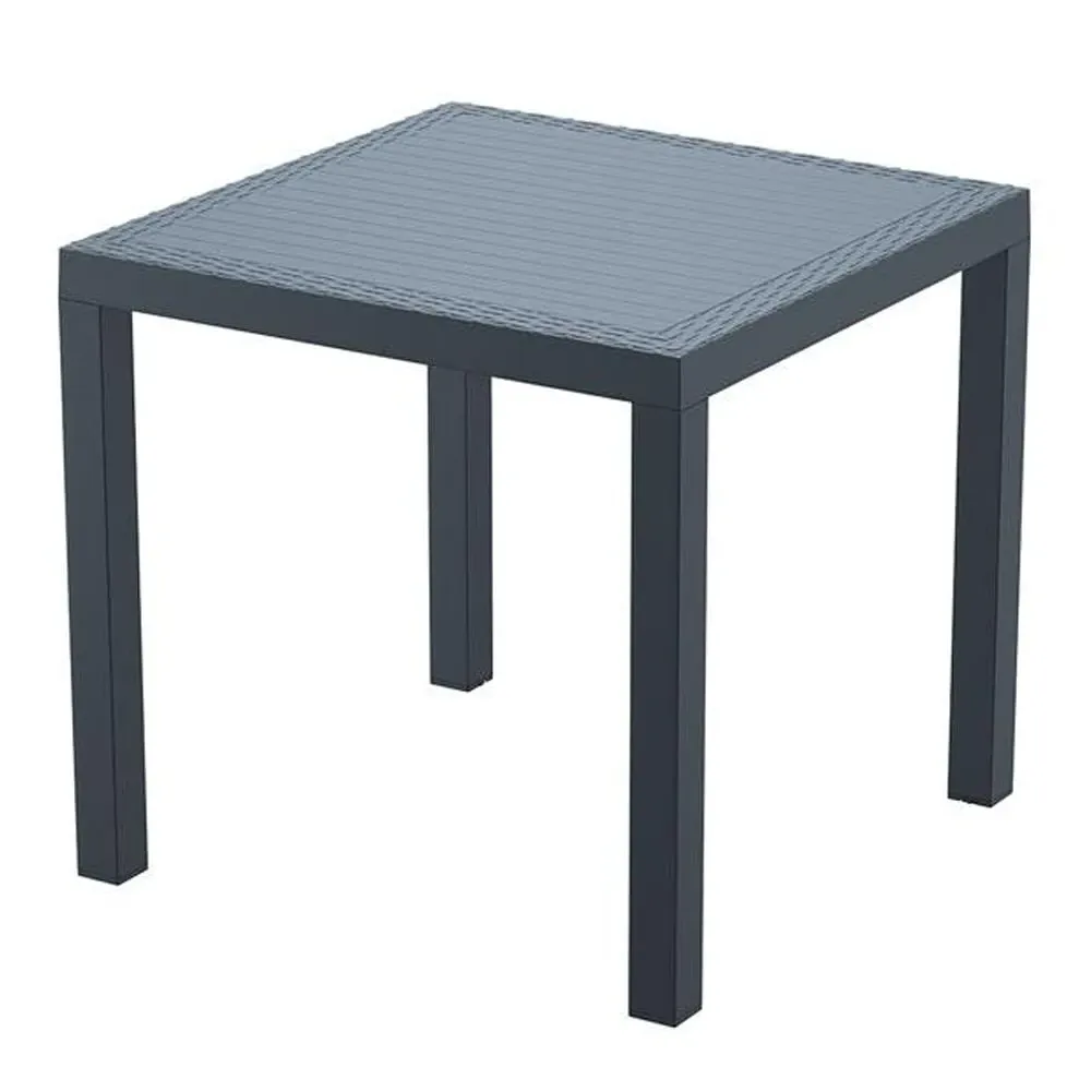 Ottawa Resin Outdoor Dining Table - Dark Grey image