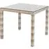 Ottery Outdoor Fiji Round Glass Top Dining Table - Pearl