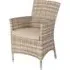 Ottery Wave Dining Armchair with Cushion - Pearl