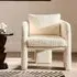 Ottumwa Accent Chair - Ivory, Boucle