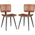 Oundle Dining Chairs In Pair - Bruicato, Leather