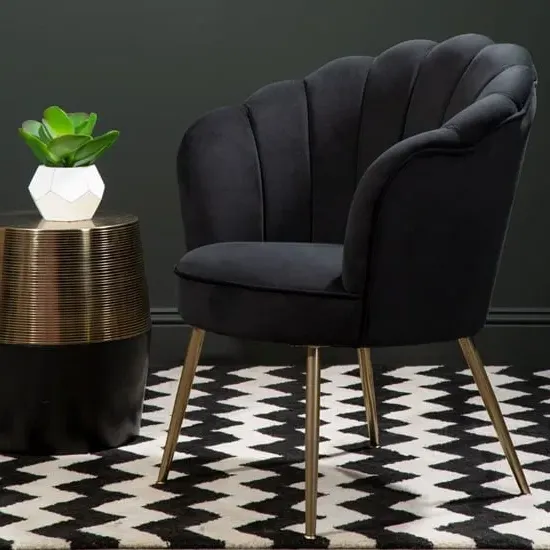 Ovaley Upholstered Accent Chair - Aqua, Velvet image