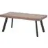 Owall Coffee Table with Black Metal Legs - Oak