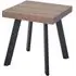 Owall Side Table with Black Metal Legs - Oak