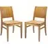 Owensboro Wooden Side Chairs Pair - Natural Oak