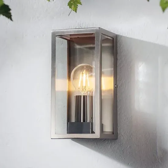 Oxford Wall Light - Clear, Stainless Steel