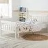 Oxfords Single Bed Frame - White, Wood