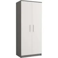 Oxnard 2-Door Wardrobe - Matt Grey