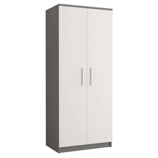 Oxnard 2-Door Wardrobe - Matt Grey