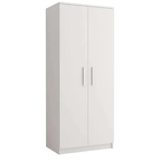 Oxnard 2-Door Wardrobe - Matt White
