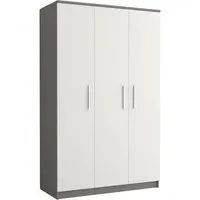 Oxnard 3-Door Wardrobe - Matt Grey