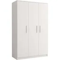 Oxnard 3-Door Wardrobe - Matt White