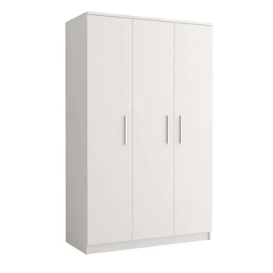 Oxnard 3-Door Wardrobe - Matt White