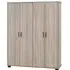 Oxnard 4-Door Wardrobe - Light Oak