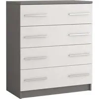 Oxnard 4 Drawer Chest - Matt Grey
