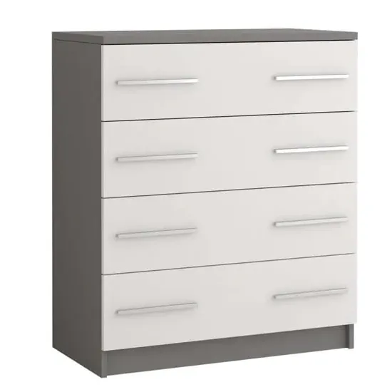 Oxnard 4 Drawer Chest - Matt Grey