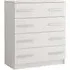 Oxnard 4 Drawer Chest - Matt White