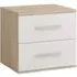 Oxnard Bedside Cabinet with 2 Drawers - Sonoma Oak