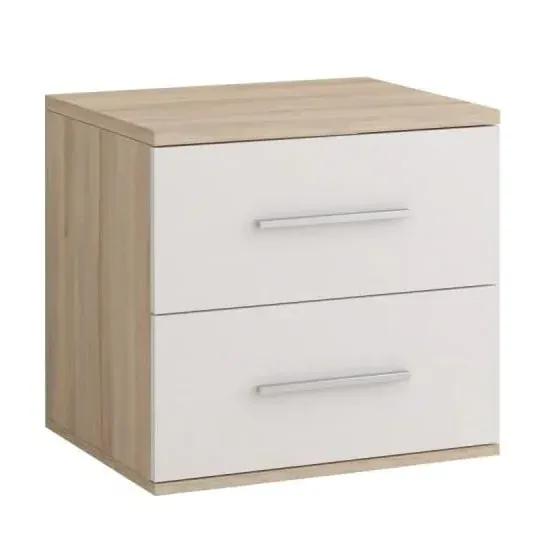 Oxnard Bedside Cabinet with 2 Drawers - Sonoma Oak