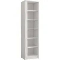 Oxnard Bookcase with 5 Shelves - White