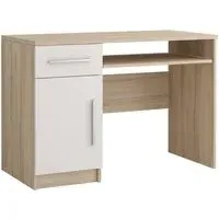 Oxnard Computer Desk with 1 Door 1 Drawer - Sonoma Oak