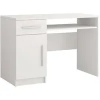 Oxnard Computer Desk with 1 Door 1 Drawer - White