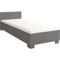 Oxnard Single Bed Frame - Matt Grey, Laminated Board