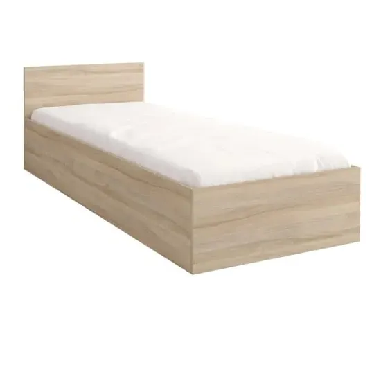 Oxnard Single Bed Frame with Storage - Sonoma Oak