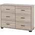 Oxnard Wide 6 Drawer Chest - Light Oak
