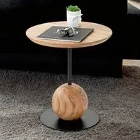 Ozark End Table - Black, Oak
