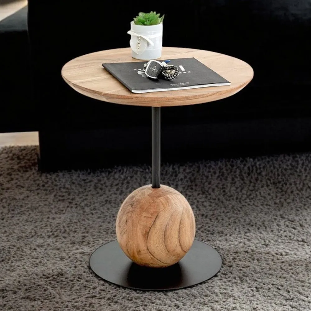 Ozark End Table - Black, Oak