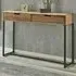 Ozark Small Console Table with 2 Drawers - Black, Oak