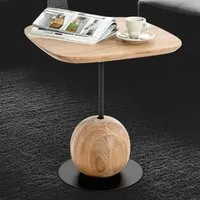 Ozark Square End Table - Black, Oak