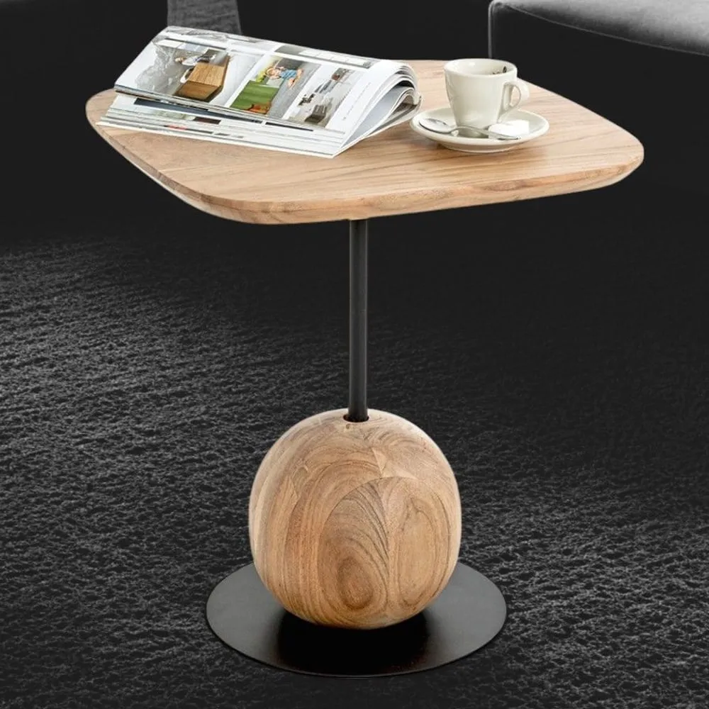 Ozark Square End Table - Black, Oak