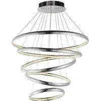 Ozias 6-Light Crystal Pendant Light - Polished Chrome