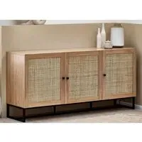 Pabla 3 Door Sideboard - Oak, Melamine