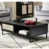 Pabla Coffee Table with 2 Drawers - Black, Rattan