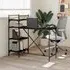 Pacific Computer Desk with Shelves - Black