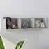 Pacorro 3-Compartment Wall Shelf - Concrete Effect