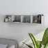 Pacorro 4-Compartment Wall Shelf - Concrete Effect