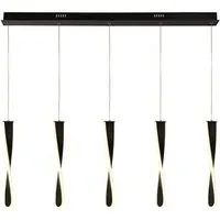 Paddle LED 5 Pendant Light - Black, White