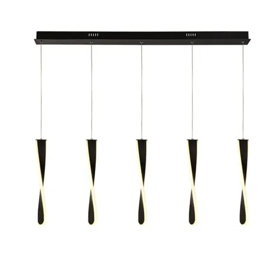 Paddle LED 5 Pendant Light - Black, White image