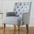 Padston Fabric Lounge Armchair - Grey