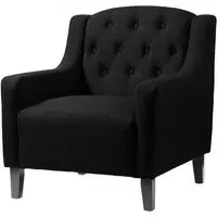 Paget Fabric Armchair - Black