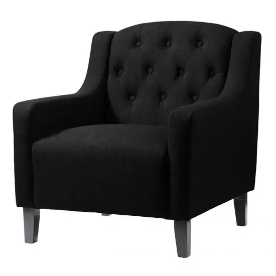 Paget Fabric Armchair - Black image