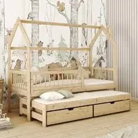 Paige Day Bed with Trundle - Pine