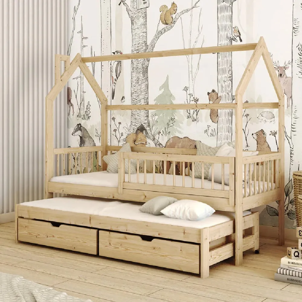 Paige Day Bed with Trundle - Pine