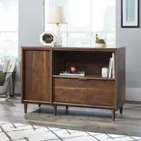 Palais Wooden Sideboard with 1 Door and 1 Drawer - Walnut