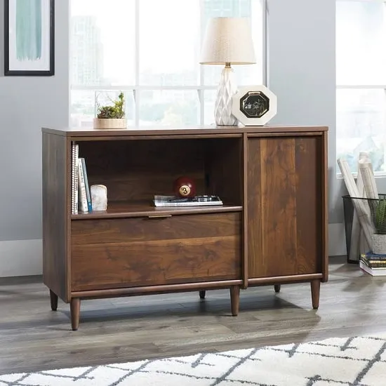 Palais Wooden Sideboard with 1 Door and 1 Drawer - Walnut